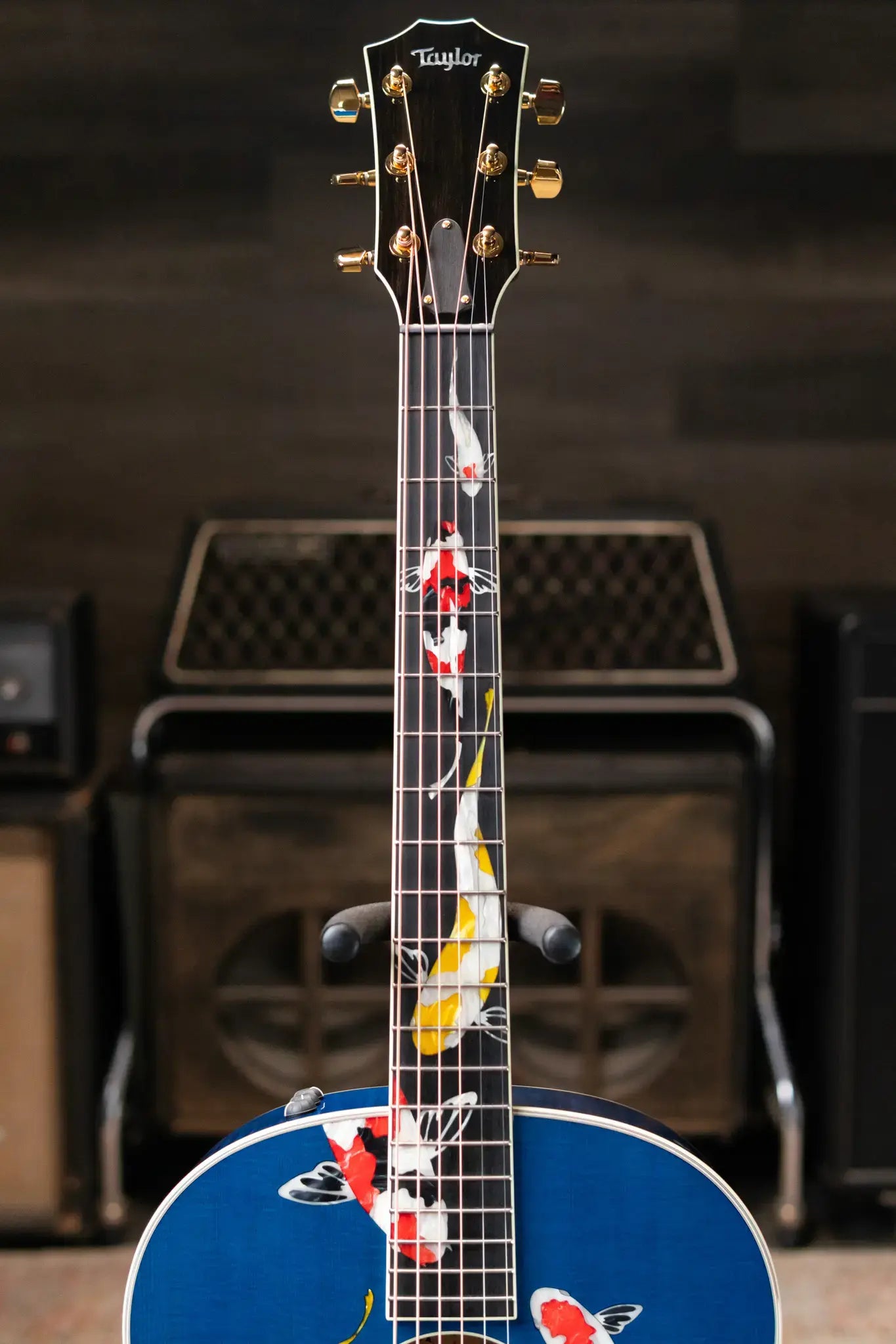 Taylor Custom Shop C17e 2025 Catch Event #41 Grand Pacific Acoustic/Electric Guitar - Living Blue Jewel with Circa 74 Amp and Hardshell Case - Floor Model