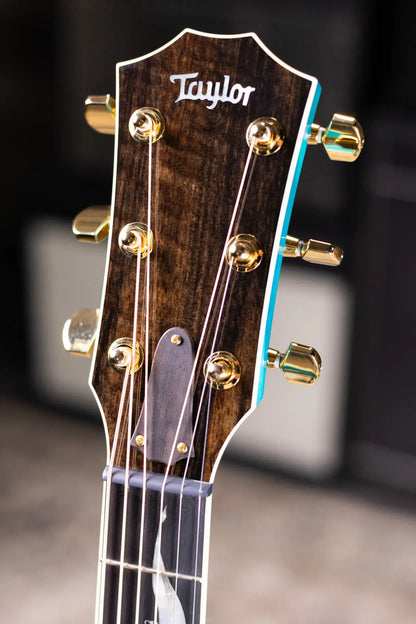 Taylor Custom Shop C17e Koi Fish Grand Pacific Acoustic/Electric Guitar - Living Blue Jewel with Hardshell Case