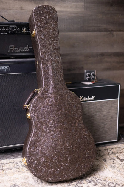 Taylor Custom Shop C17e Koi Fish Grand Pacific Acoustic/Electric Guitar - Living Blue Jewel with Hardshell Case