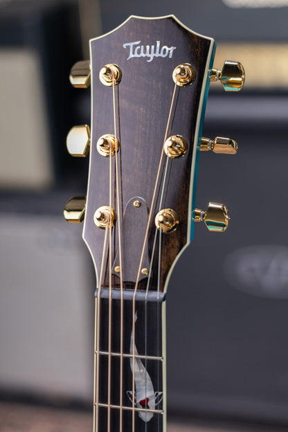 Taylor Custom Shop C17e Koi Fish Grand Pacific Acoustic/Electric Guitar - Living Blue Jewel with Hardshell Case