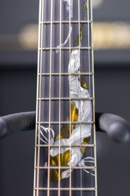 Taylor Custom Shop C17e Koi Fish Grand Pacific Acoustic/Electric Guitar - Living Blue Jewel with Hardshell Case