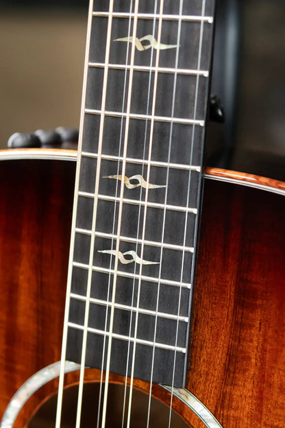 Taylor Custom Shop C24e Grand Auditorium Baritone-8 8-String Acoustic/Electric Guitar - Figured Blackwood with Hardshell Case