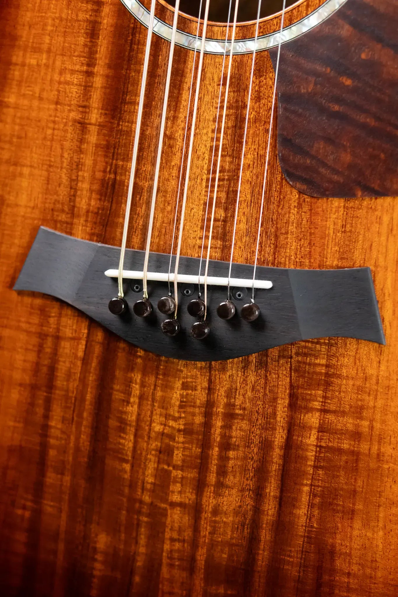 Taylor Catch Custom #44 C24e Grand Auditorium Baritone-8 8-String Acoustic/Electric Guitar - Figured Blackwood with Hardshell Case