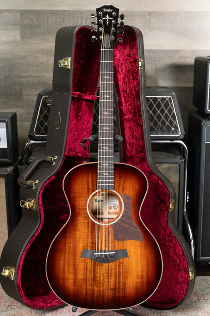 Taylor Catch Custom #44 C24e Grand Auditorium Baritone-8 8-String Acoustic/Electric Guitar - Figured Blackwood with Hardshell Case