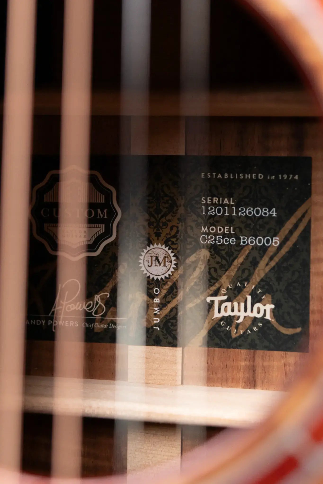 Taylor Custom Shop C25ce B6005 2026 Catch Custom #5 Jumbo Acoustic/Electric Guitar with Hardshell Case