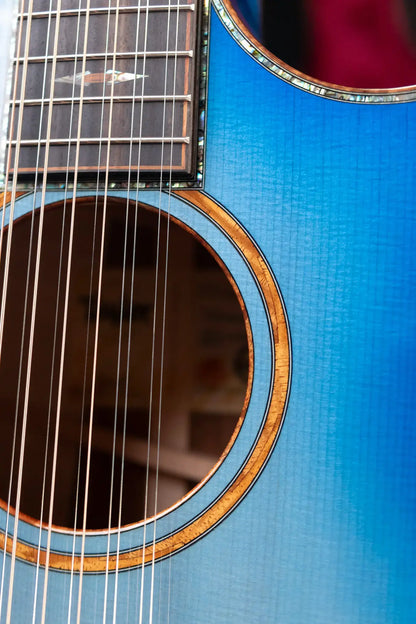 Taylor Custom Shop C52ce 12-Fret NAMM B5001 12-String Grand Concert Acoustic/Electric Guitar - Quilt Maple/Lutz with Hardshell Case