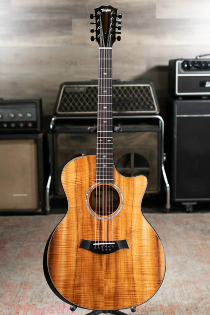 Taylor Custom Shop GA-9 9-String Grand Auditorium Acoustic/Electric Guitar - Hand Selected AA Koa with Hardshell Case