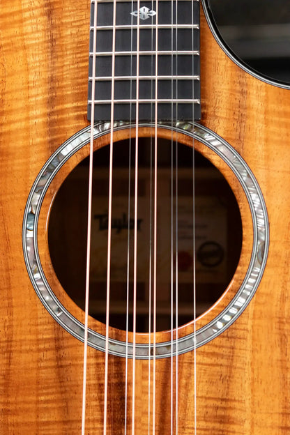 Taylor Custom Shop GA-9 9-String Grand Auditorium Acoustic/Electric Guitar - Hand Selected AA Koa with Hardshell Case