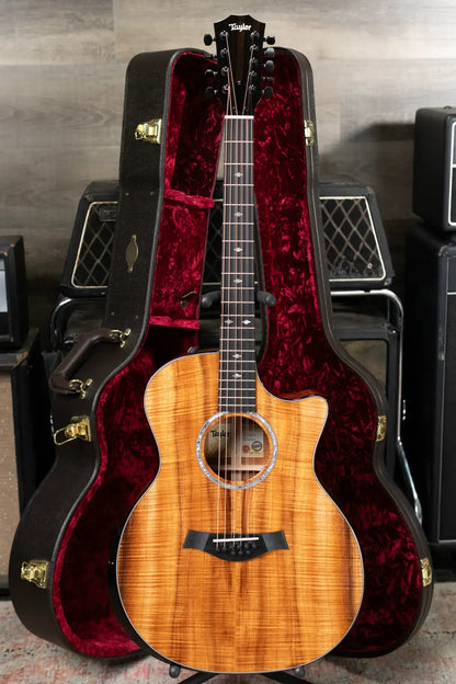 Taylor Custom Shop GA-9 9-String Grand Auditorium Acoustic/Electric Guitar - Hand Selected AA Koa with Hardshell Case