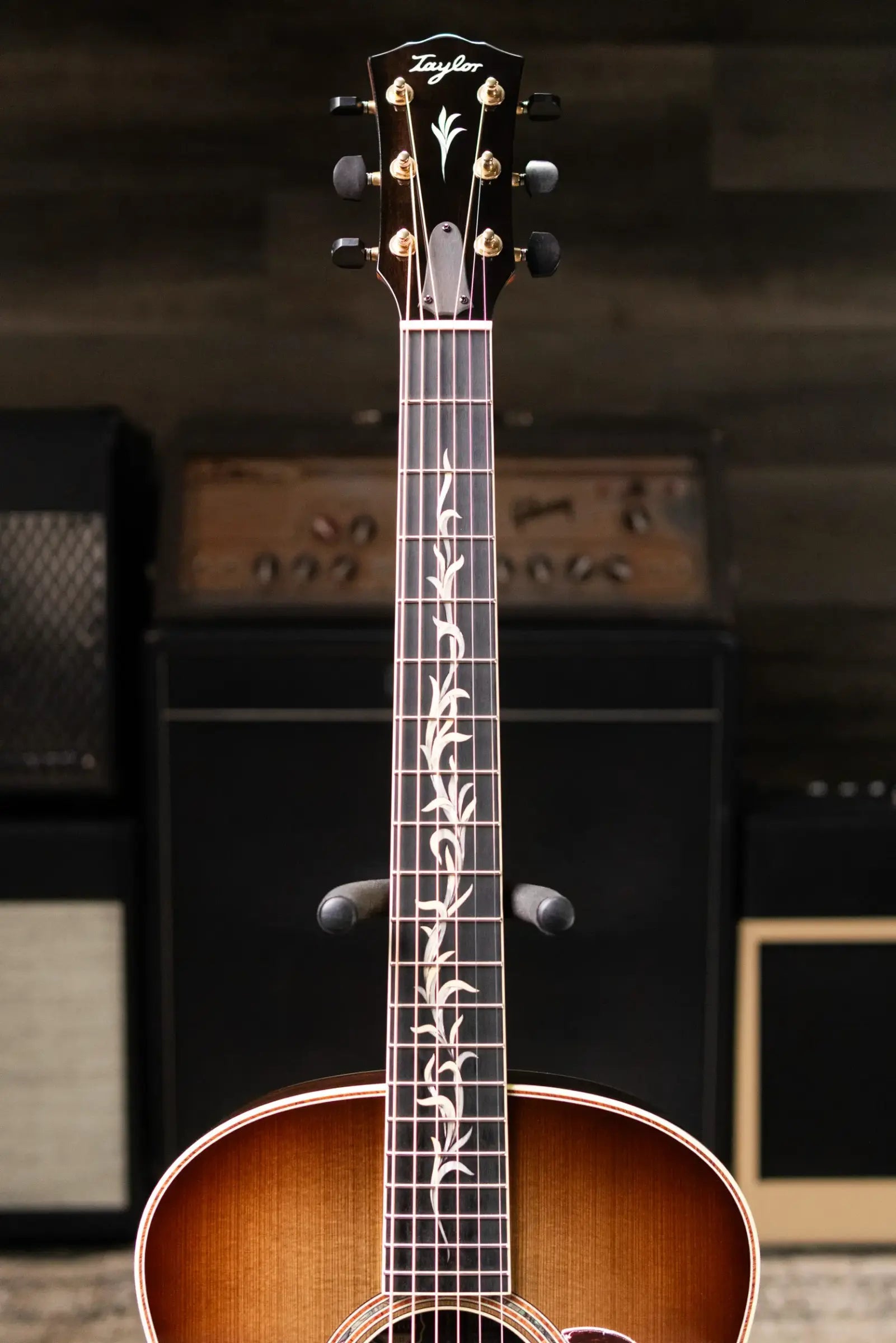 Taylor Custom Shop Gold Label Super Auditorium #C0967 Bob Taylor Hand-Picked Sinker Cypress Top with Brazilian Rosewood Acoustic Guitar with Hardshell Case