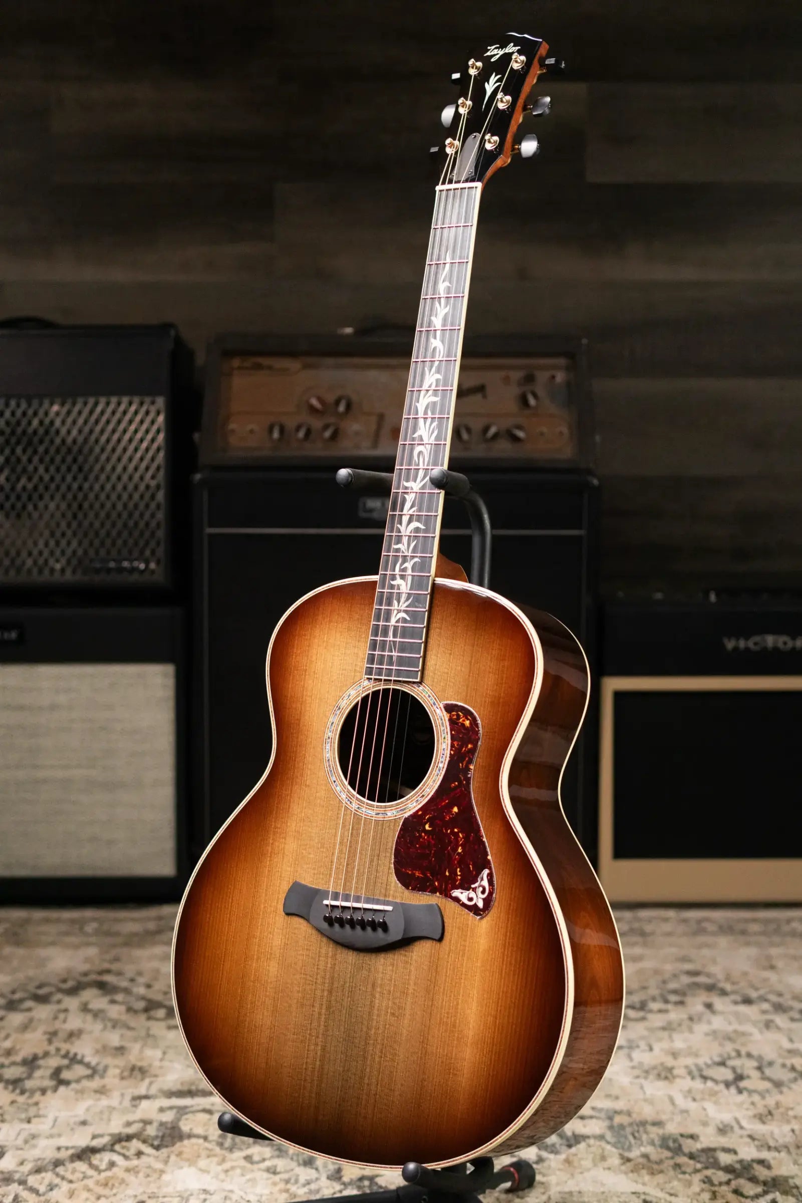 Taylor Custom Shop Gold Label Super Auditorium #C0967 Bob Taylor Hand-Picked Sinker Cypress Top with Brazilian Rosewood Acoustic Guitar with Hardshell Case