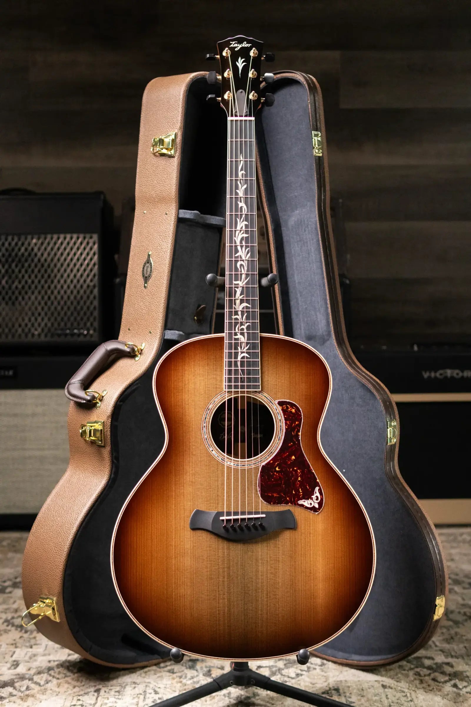 Taylor Custom Shop Gold Label Super Auditorium #C0967 Bob Taylor Hand-Picked Sinker Cypress Top with Brazilian Rosewood Acoustic Guitar with Hardshell Case