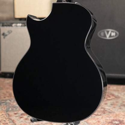 Taylor Custom Shop Grand Auditorium Acoustic/Electric Guitar - Hot Rod Black with Hardshell Case - Factory Demo