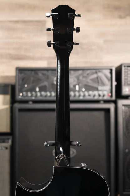 Taylor Custom Shop Grand Auditorium Acoustic/Electric Guitar - Hot Rod Black with Hardshell Case - Factory Demo