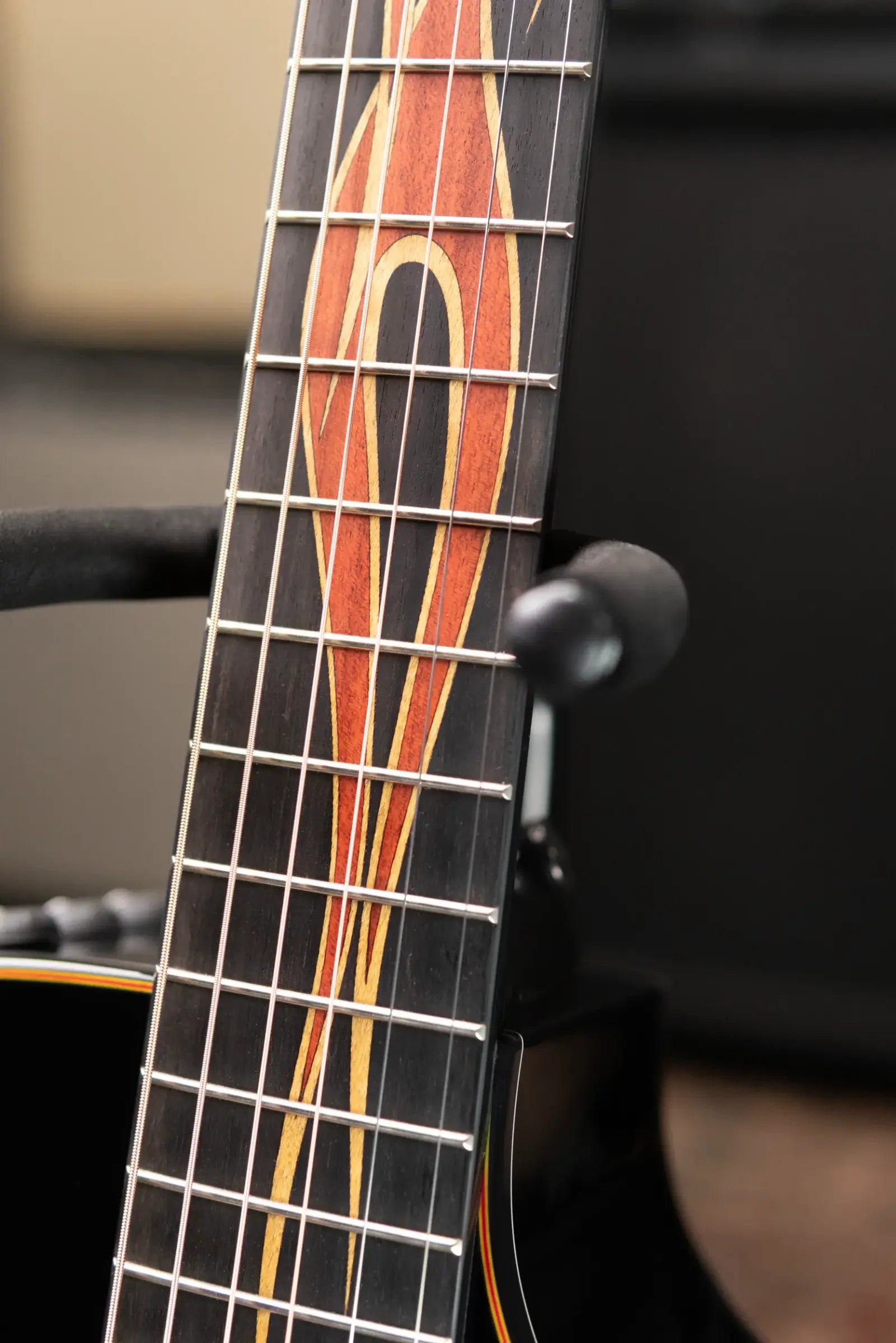 Taylor Custom Shop Grand Auditorium Acoustic/Electric Guitar - Hot Rod Black with Hardshell Case - Factory Demo