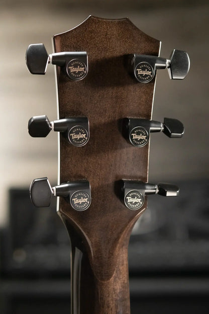 Taylor Custom Shop Grand Auditorium Acoustic/Electric Guitar - Hot Rod Black with Hardshell Case
