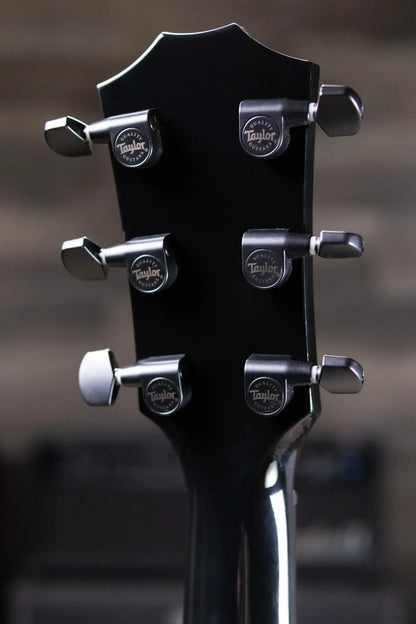 Taylor Custom Shop Grand Auditorium Acoustic/Electric Guitar - Hot Rod Black with Hardshell Case