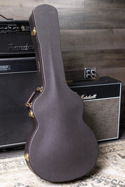 Taylor Custom Shop Grand Auditorium Acoustic/Electric Guitar - Hot Rod Black with Hardshell Case