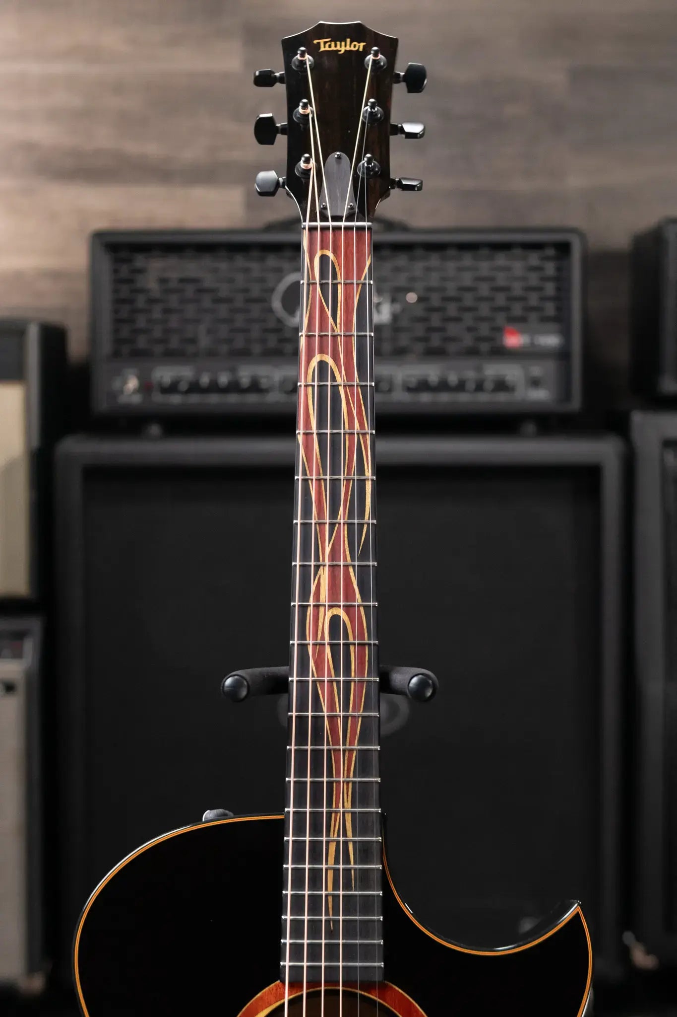 Taylor Custom Shop Grand Auditorium Acoustic/Electric Guitar - Hot Rod Charcoal with Hardshell Case