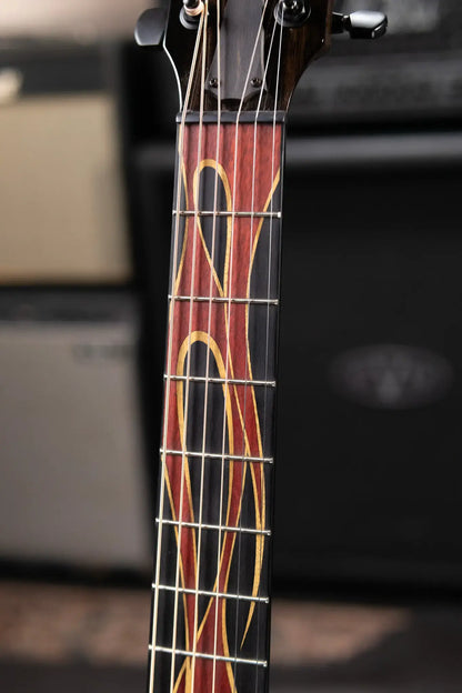 Taylor Custom Shop Grand Auditorium Acoustic/Electric Guitar - Hot Rod Charcoal with Hardshell Case