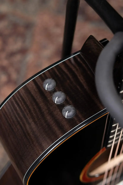 Taylor Custom Shop Grand Auditorium Acoustic/Electric Guitar - Hot Rod Charcoal with Hardshell Case
