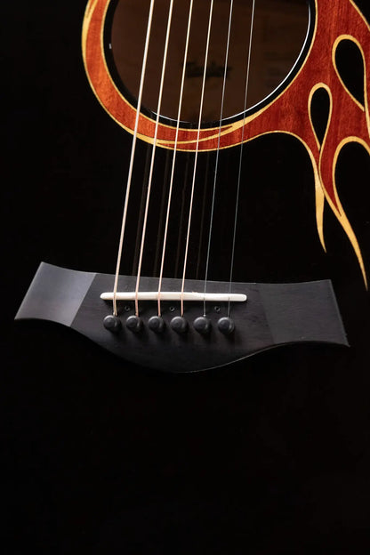 Taylor Custom Shop Grand Auditorium Acoustic/Electric Guitar - Hot Rod Charcoal with Hardshell Case