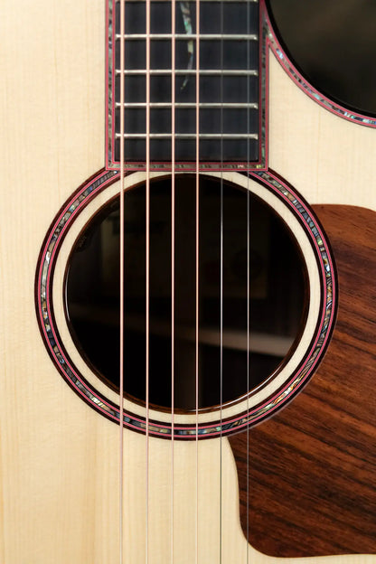 Taylor Custom Shop Grand Auditorium Rosewood/Adirondack Acoustic/Electric Guitar with L.R Baggs VTC pickup and Hardshell Case