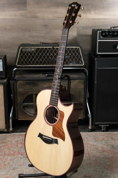 Taylor Custom Shop Grand Auditorium Rosewood/Adirondack Acoustic/Electric Guitar with L.R Baggs VTC pickup and Hardshell Case
