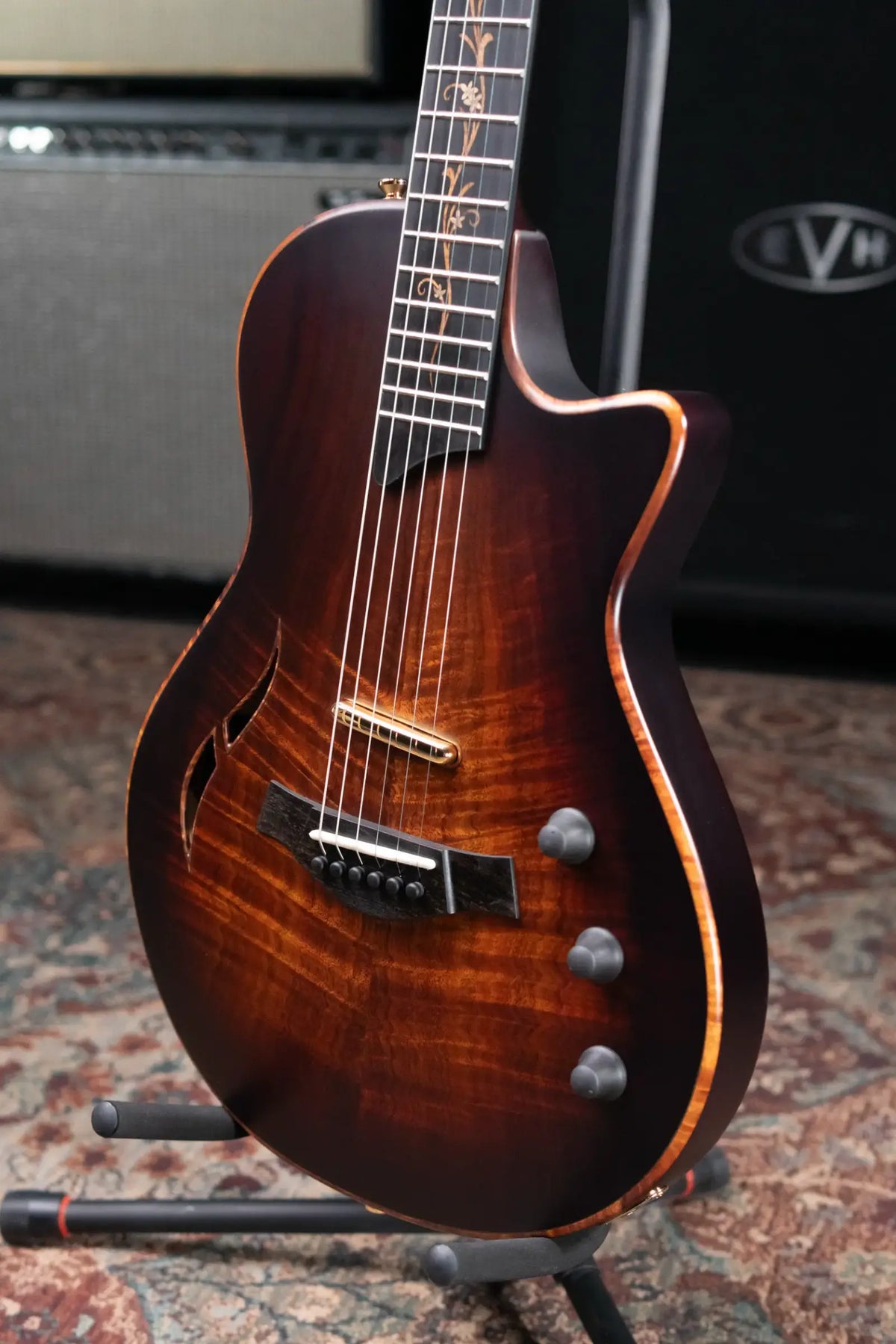 Taylor Custom Shop T5z Custom #C0957 Hawaiian Koa/Shamel Ash Hollow Body Electric Guitar with Hardshell Case