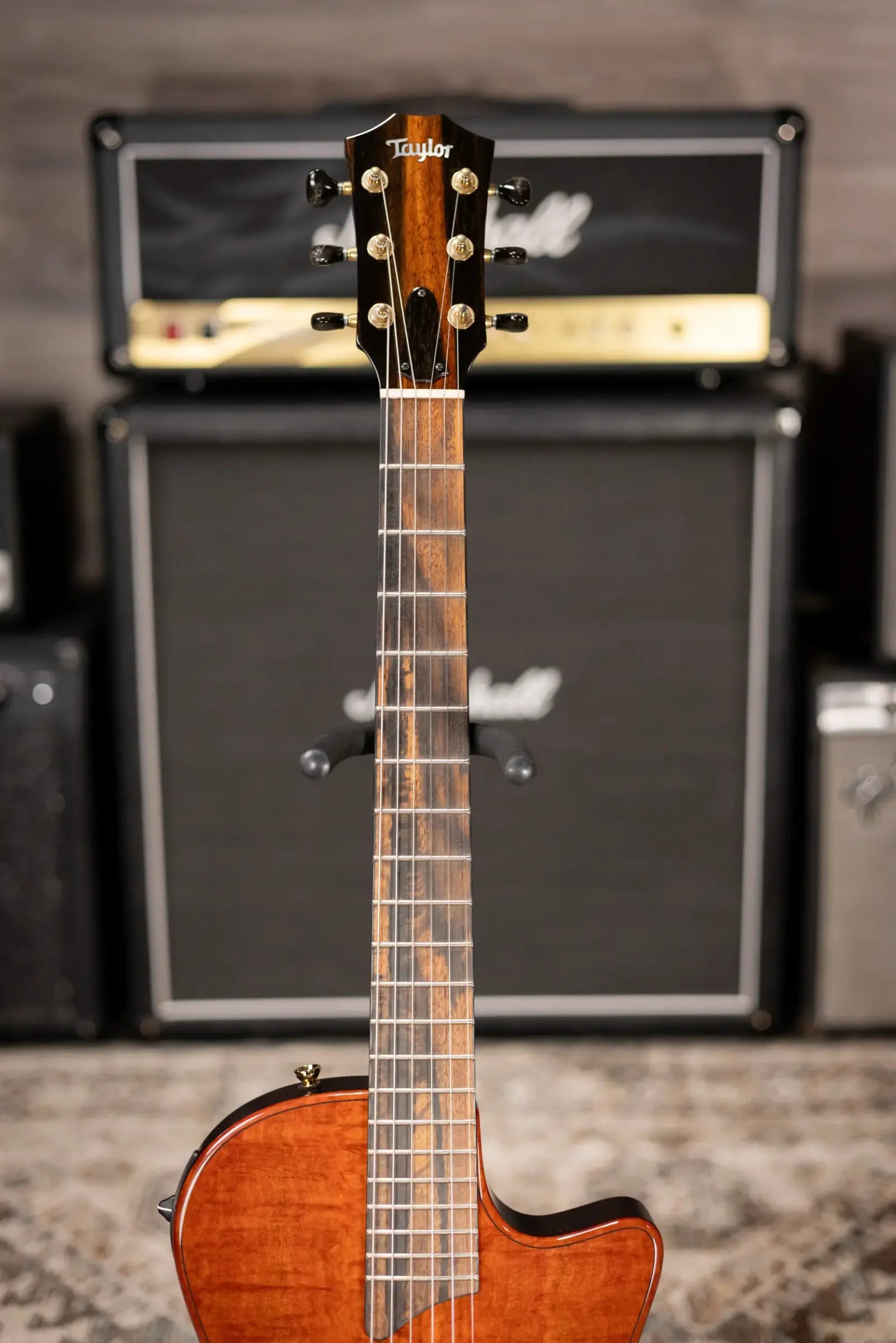 Taylor Custom Shop T5z Custom #C0960 Figured Ironbark/Shamel Ash Hollow Body Electric Guitar with Hardshell Case