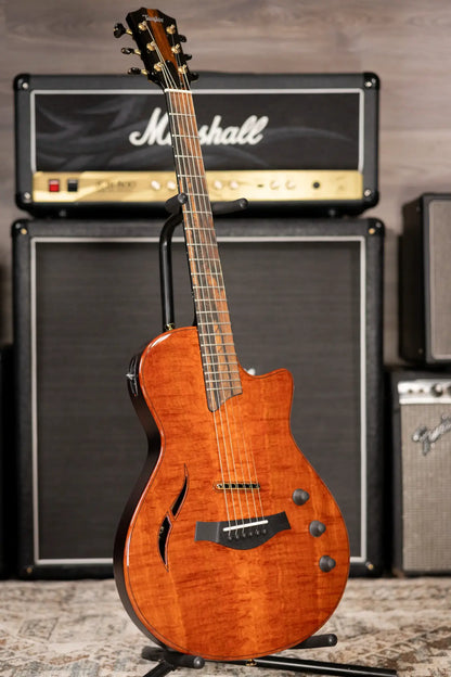 Taylor Custom Shop T5z Custom #C0960 Figured Ironbark/Shamel Ash Hollow Body Electric Guitar with Hardshell Case
