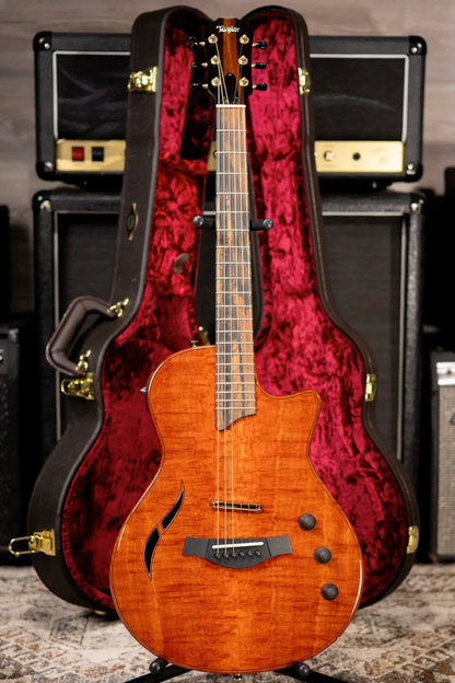 Taylor Custom Shop T5z Custom #C0960 Figured Ironbark/Shamel Ash Hollow Body Electric Guitar with Hardshell Case