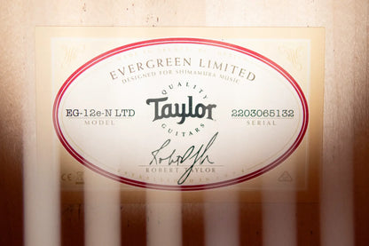 Taylor EG-12e-N LTD Academy Lutz Spruce/Maple Grand Concert Acoustic/Electric Guitar with Gig Bag - Demo