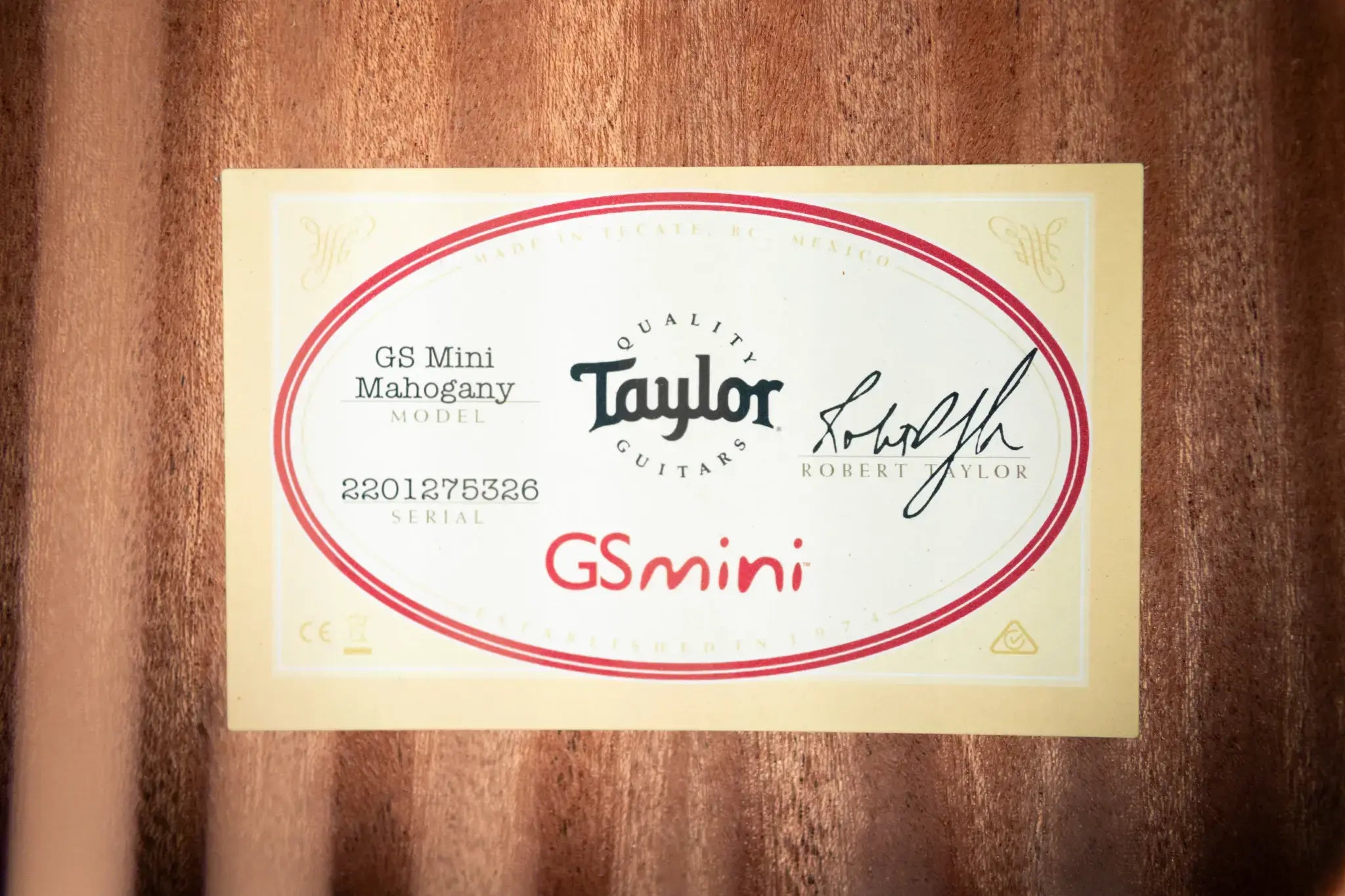 Taylor GS Mini Mahogany Acoustic Guitar with Structured Gig Bag