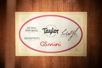 Taylor GS Mini Mahogany Acoustic Guitar with Structured Gig Bag