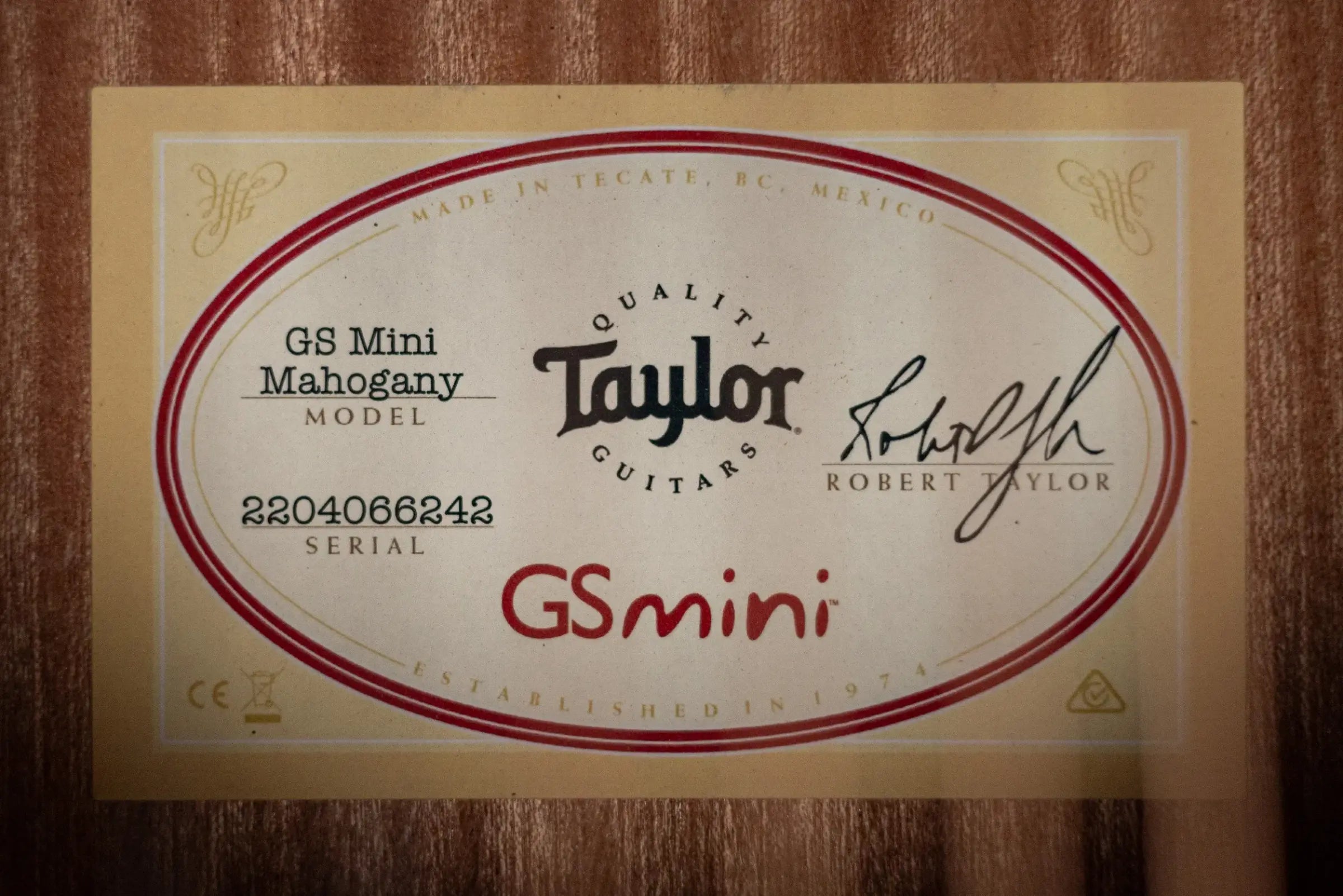 Taylor GS Mini Mahogany Left-Handed Acoustic Guitar - Mahogany with Gig Bag