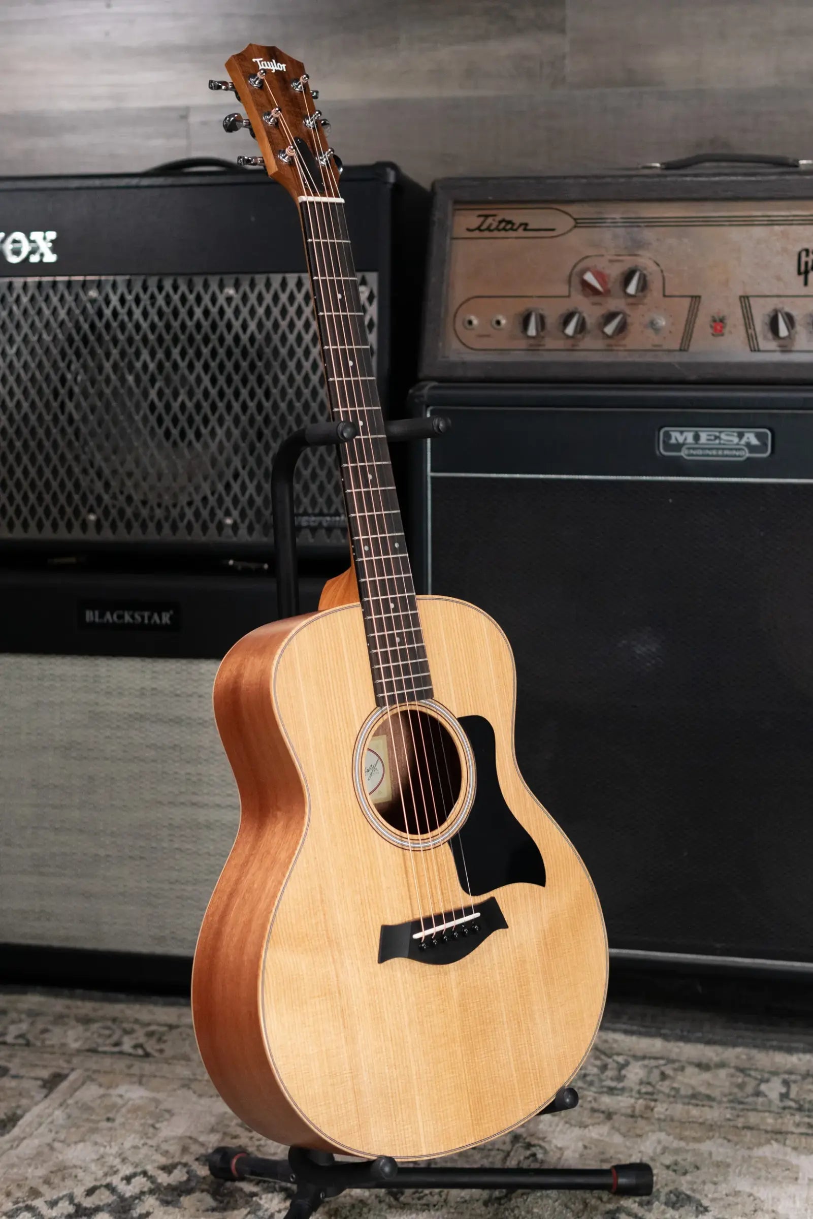 Taylor GS Mini Sapele Acoustic Guitar with Tan Structured Gig Bag