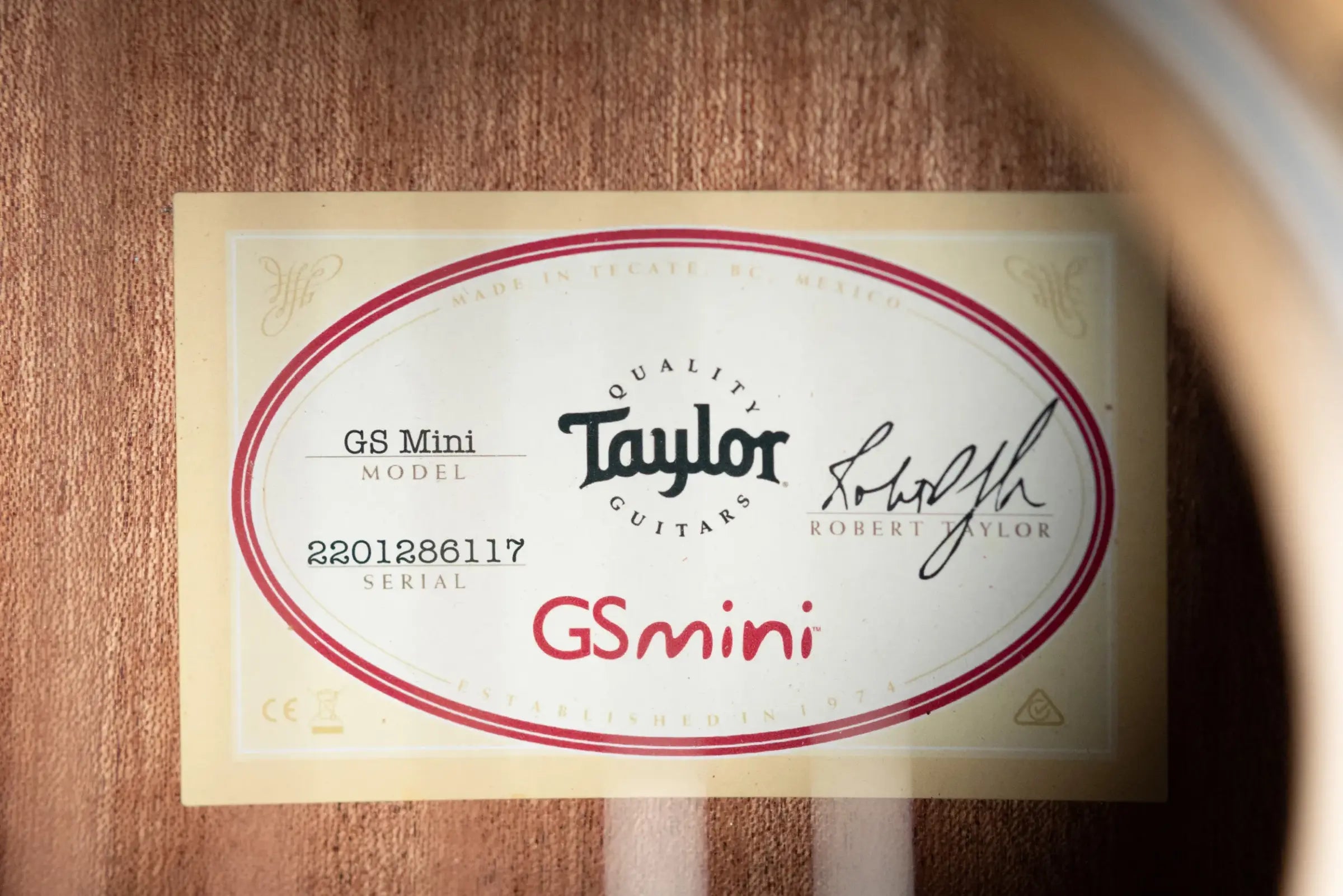 Taylor GS Mini Sapele Acoustic Guitar with Tan Structured Gig Bag