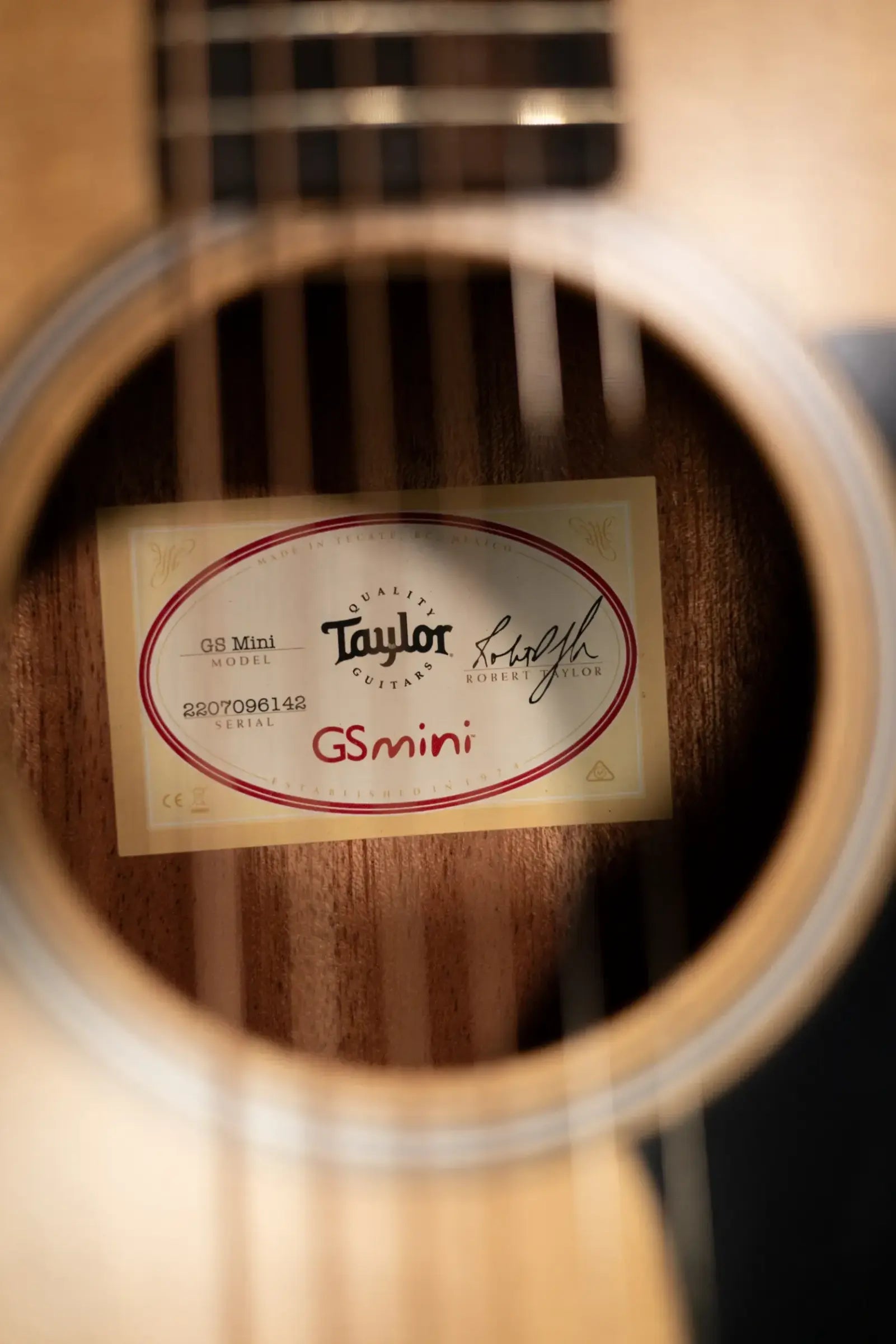 Taylor GS Mini Sapele Acoustic Guitar with Tan Structured Gig Bag
