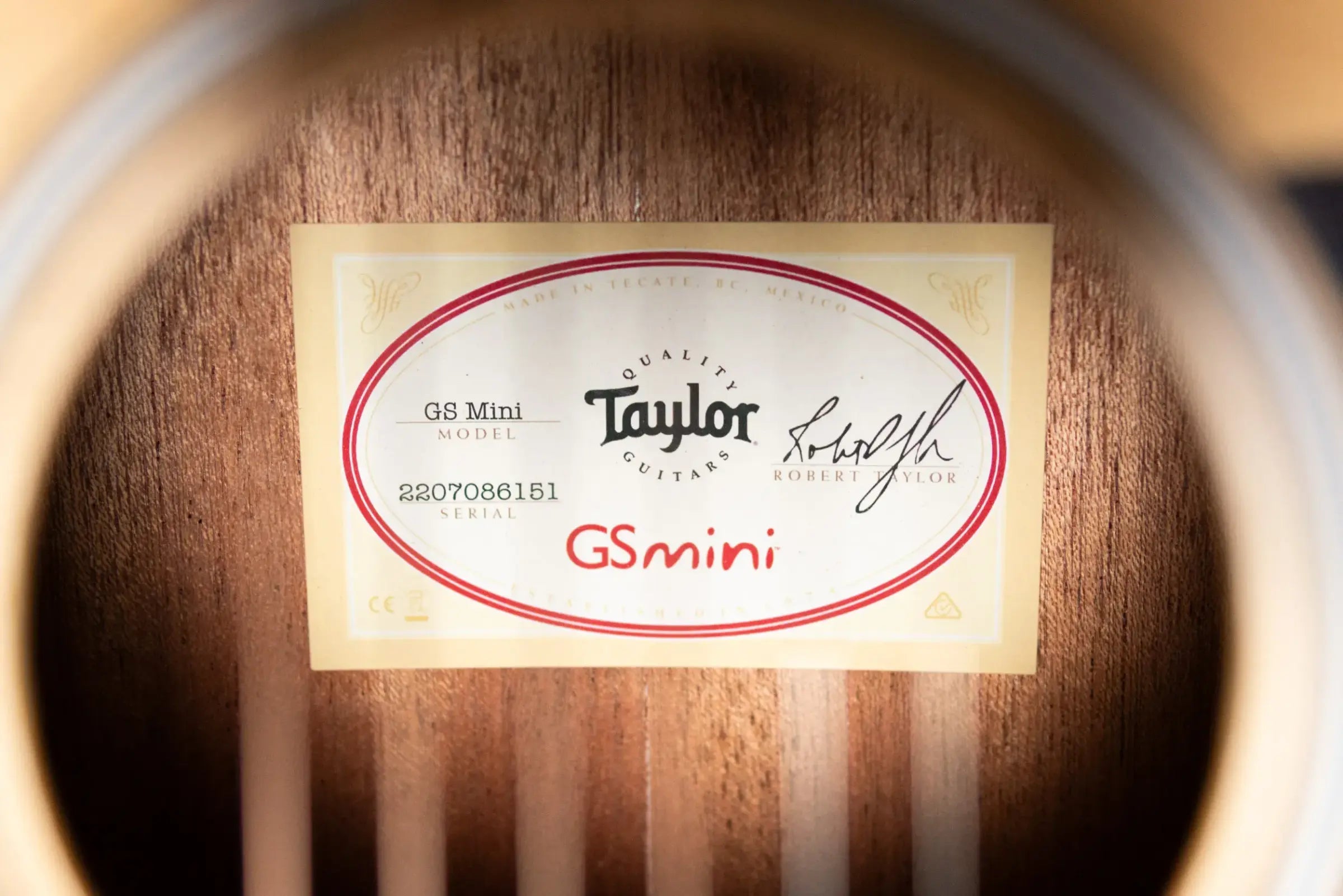 Taylor GS Mini Sapele Acoustic Guitar with Tan Structured Gig Bag