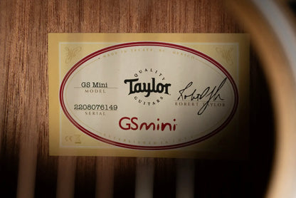 Taylor GS Mini Sapele Acoustic Guitar with Tan Structured Gig Bag
