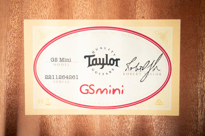 Taylor GS Mini Sapele Acoustic Guitar with Tan Structured Gigbag