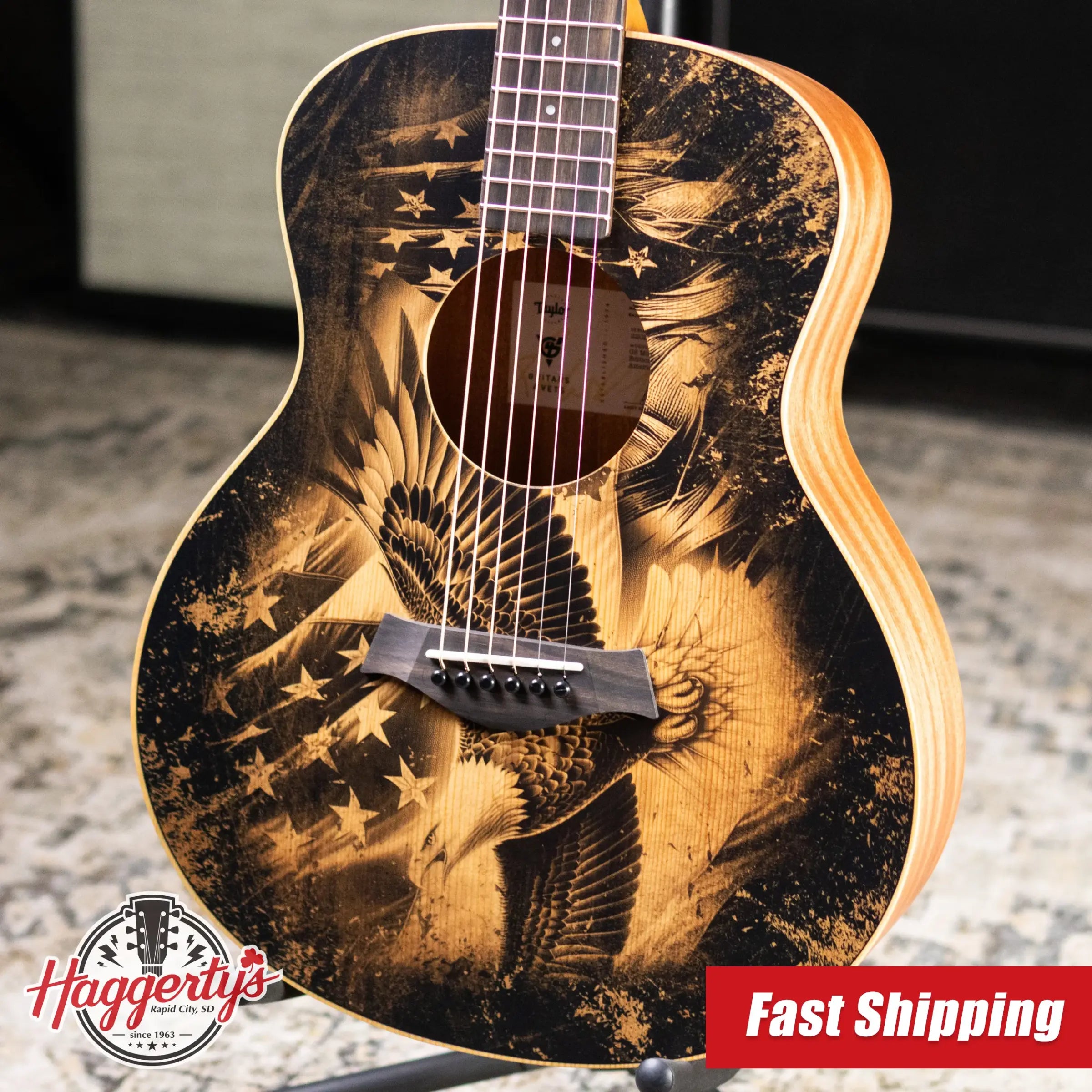 Taylor GS Mini Special Edition Guitars 4 Veterans Acoustic Guitar with GS Mini Bag