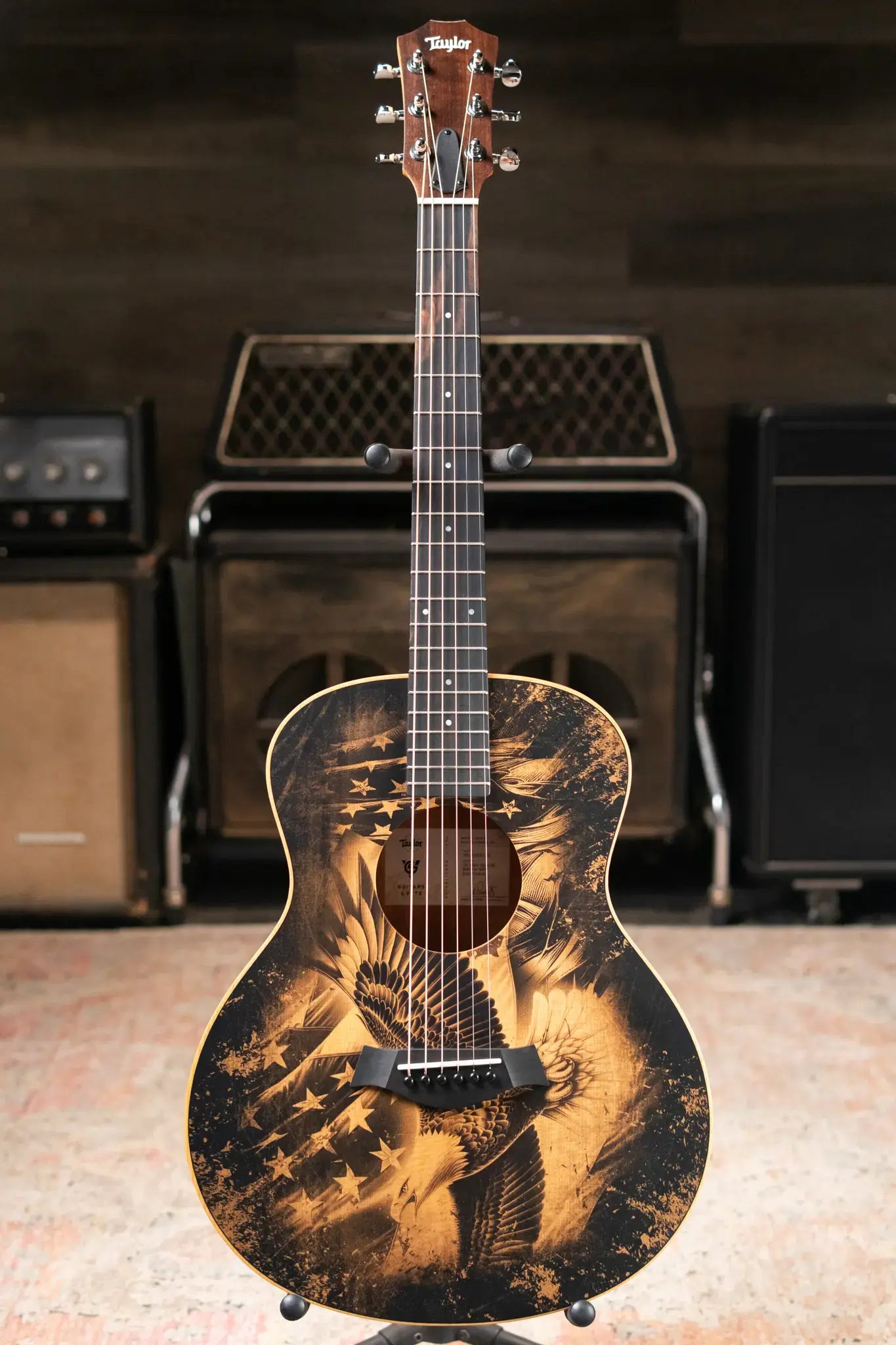 Taylor GS Mini Special Edition Guitars 4 Vets Americana Acoustic Guitar with GS Mini Bag