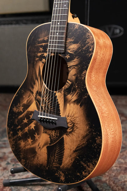 Taylor GS Mini Special Edition Guitars 4 Vets Americana Acoustic Guitar with Gig Bag