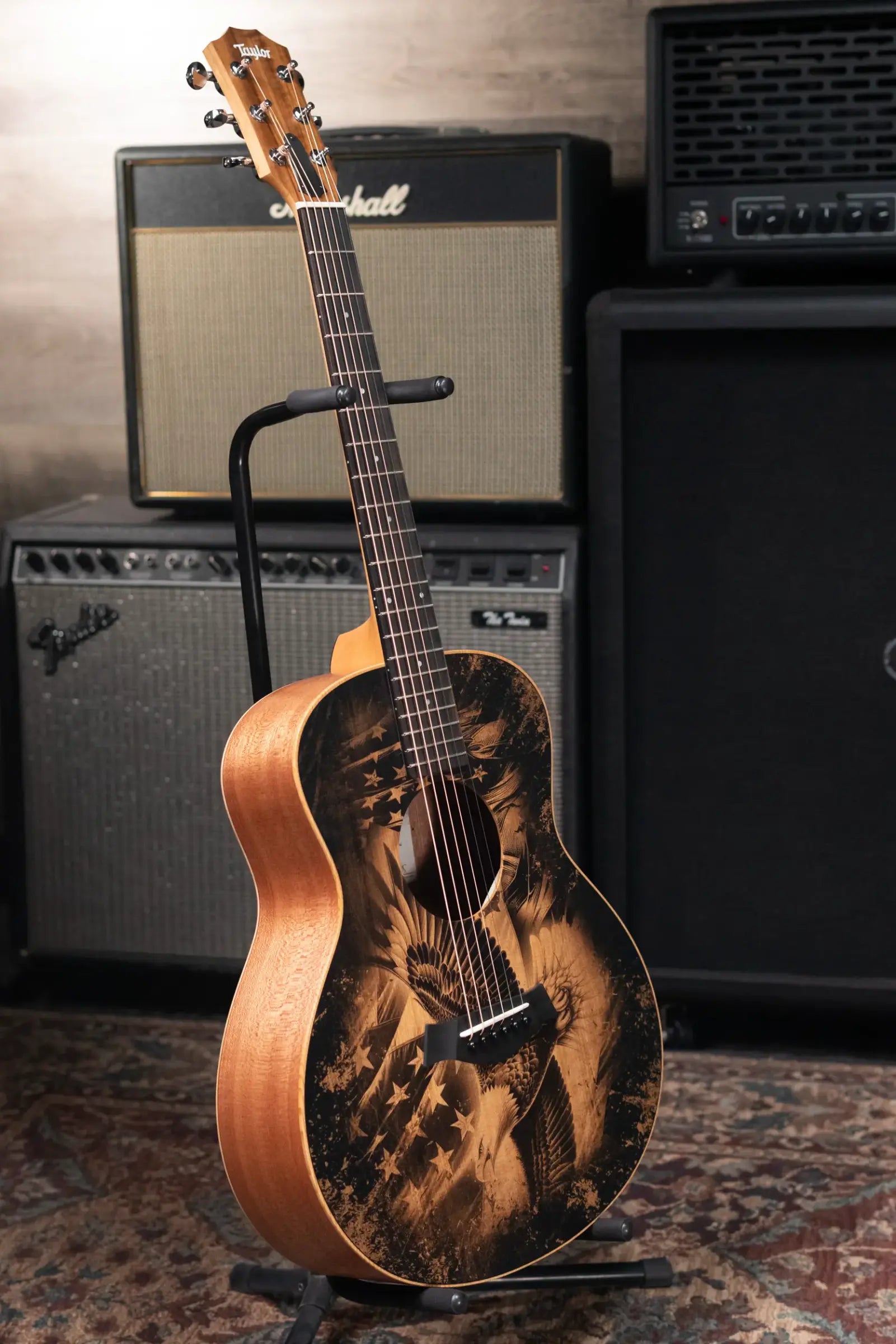 Taylor GS Mini Special Edition Guitars 4 Vets Americana Acoustic Guitar with Gig Bag