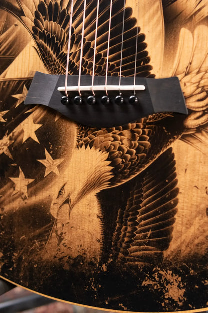 Taylor GS Mini Special Edition Guitars 4 Vets Americana Acoustic Guitar with Gig Bag