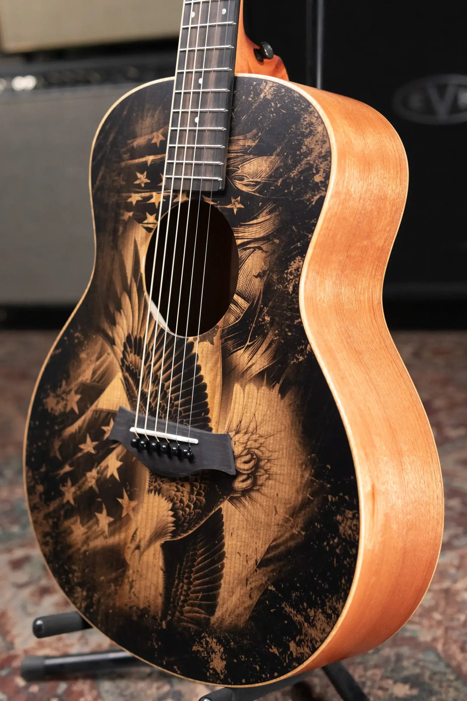 Taylor GS Mini Special Edition Guitars 4 Vets Americana Acoustic Guitar with Gig Bag