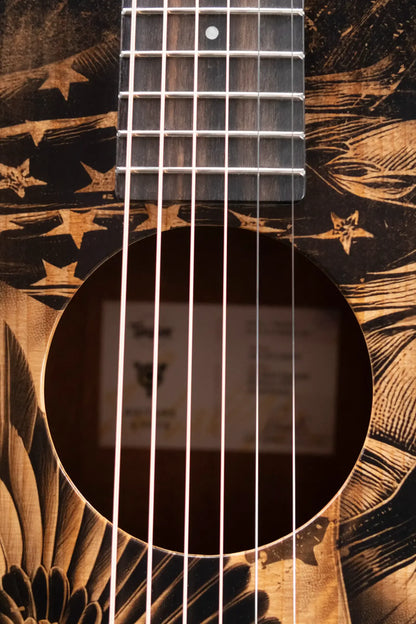 Taylor GS Mini Special Edition Guitars 4 Vets Americana Acoustic Guitar with Gig Bag