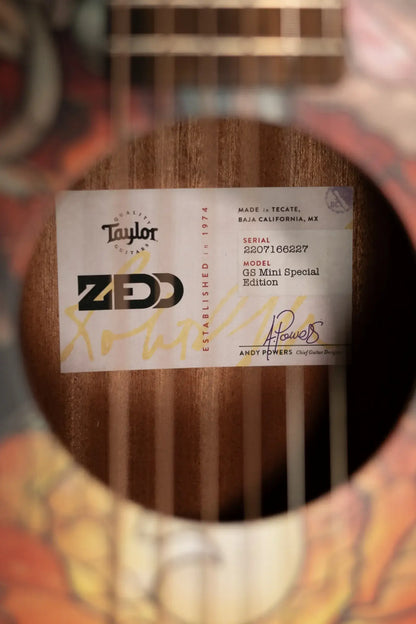 Taylor GS Mini Special Edition ZEDD Telos Acoustic Guitar with Gig Bag